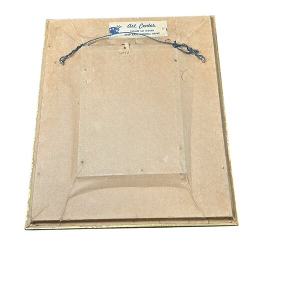 Vintage 4"x6" E.J.Hill? Photo Handsome Dk Hair Toddler Boy in Skirt Custom Frame - Picture 5 of 12